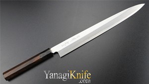 Picture of Aritsugu Ao-Ko Damascus Yanagi with Ebony saya