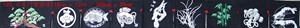 Show details for 10-Panel Decorative Curtain w. Various Asian Cultural Symbols Picture of 10-Panel Decorative Curtain w. Various Asian Cultural Symbols
