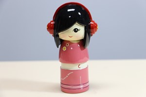 Show details for Decorative Countertop Doll - Girl w. Headphones Picture of Decorative Countertop Doll - Girl w. Headphones