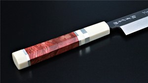 Picture of Izumimasa Chou  Ao-Ko Mizu Honyaki Yanagi with red wood handle 270mm  (SOLD OUT)