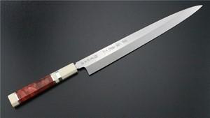 Picture of Izumimasa Chou  Ao-Ko Mizu Honyaki Yanagi with red wood handle 270mm  (SOLD OUT)