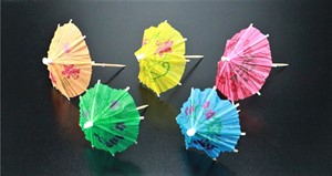 Show details for Bamboo Decoration #111 - Pack of 144 Colored Umbrellas Picture of Bamboo Decoration #111 - Pack of 144 Colored Umbrellas