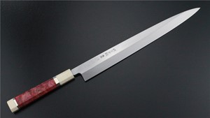 Picture of Izumimasa Ao-Ko Mizu Honyaki Yanagi with red wood handle 300mm  (SOLD OUT)