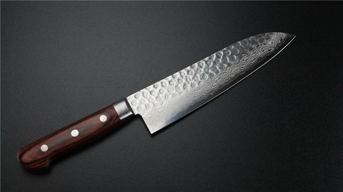 Picture of JIKKO Tsutime Damascus Santoku