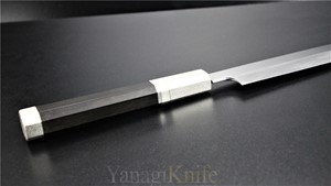 Picture of Akazawa Fuji Mountain Burning Sun Shiro-Ko Honyaki Yanagi 270mm (Genkai) ( Sold Out )