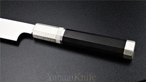 Picture of Akazawa Fuji Mountain Burning Sun Shiro-Ko Honyaki Yanagi 270mm (Genkai) ( Sold Out )