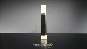 Picture of Ebony Handle W. White Bolster & Two Silver Rings: Kengata