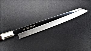 图片 赤澤 ZDP-189 鏡面 本燒 劍型柳刃 配蛇紋木柄 270mm ( Sold Out , Pre-orderable )