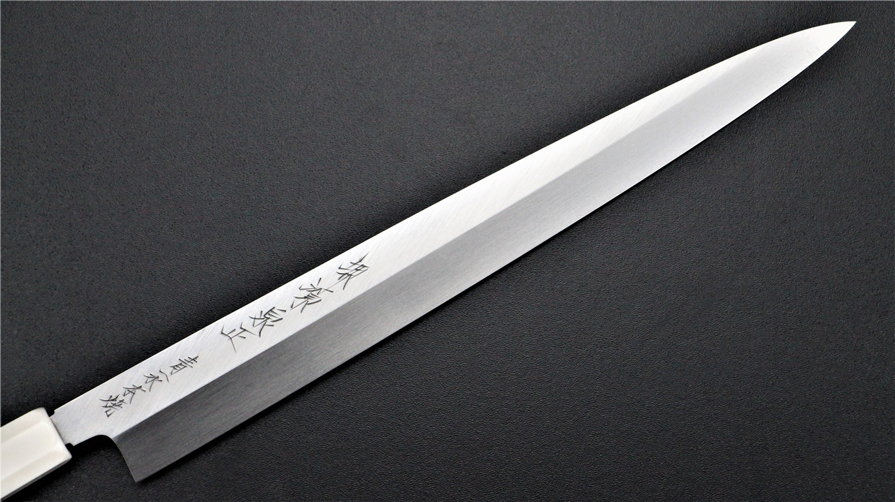 Yanagi Knife 柳葉刀鋪. 源泉正青一鋼水本燒柳刃300mm (SOLD OUT)