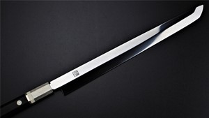 Picture of Akazawa's ZDP189 Whole Mirror Polished 300mm Honyaki Sakimaru ( Sold Out , Pre-orderable )