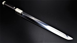 Picture of Akazawa's ZDP189 Whole Mirror Polished 300mm Honyaki Sakimaru ( Sold Out , Pre-orderable )