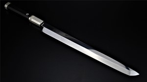 Picture of Akazawa's ZDP189 Whole Mirror Polished 300mm Honyaki Sakimaru ( Sold Out , Pre-orderable )