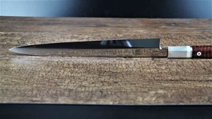 Picture of Akazawa's Chou Ao-Ko Whole Mirror Polished 300mm Honyaki Yanagi ( Sold Out , Pre-orderable )