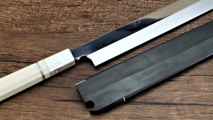 Picture of Akazawa Fuji Mountain Half Moon Shiro-Ko Honyaki Yanagi 300mm (Genkai) ( Sold Out , Pre-orderable )