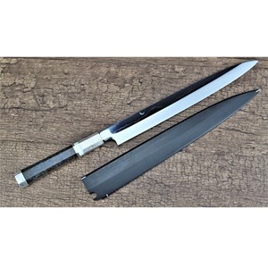 Picture of Akazawa Fuji Mountain Half Moon Shiro-Ko Honyaki Yanagi 270mm (Genkai)（SOLD OUT）