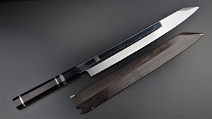 Picture of Akazawa's Genkai Masakuni Shiro-ichi-ko Mizu-Honyaki Kiritsuke-Yanagi