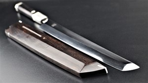 Picture of Akazawa Hokoshin Mirror Shiro-ichi-ko Mizu-Honyaki Sakimaru  300mm ( Sold Out , Pre-orderable )