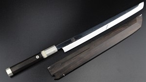 Picture of Akazawa Hokoshin Mirror Shiro-ichi-ko Mizu-Honyaki Sakimaru  270mm ( Sold Out , Pre-orderable )