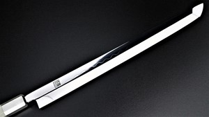 Picture of Akazawa Hokoshin Mirror Shiro-ichi-ko Mizu-Honyaki Sakimaru  270mm ( Sold Out , Pre-orderable )