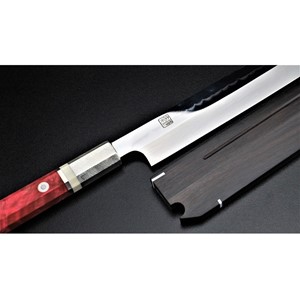 Picture of Akazawa (Genkai Masakuni )Shiro-ichi-ko Mizu-Honyaki Sakimaru-Yanagi 300mm(Sold-out , Pre-orderable)