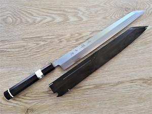 Show details for Akazawa Togashi Ao-ichi-Ko Hongasumi Kengata Free upgrade Gokujyou Ebony Saya Cover ( Semi handmade )(Market price $138)+Ebony Handle With Three Silver Ring(Market price $114) Picture of Akazawa Togashi Ao-ichi-Ko Hongasumi Kengata Free upgrade Gokujyou Ebony Saya Cover ( Semi handmade )(Market price $138)+Ebony Handle With Three Silver Ring(Market price $114)