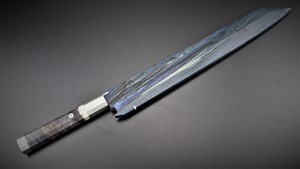 Picture of Akazawa Genkai's Fuji Mountain (Snow) Full Moon Shiro-Ko Honyaki Kiritsuke-Yanagi 330mm ( Contact to buy )