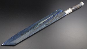 Picture of Akazawa Genkai's Fuji Mountain (Snow) Full Moon Shiro-Ko Honyaki Kiritsuke-Yanagi 330mm ( Contact to buy )