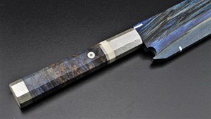 Picture of Akazawa Genkai's Fuji Mountain (Snow) Full Moon Shiro-Ko Honyaki Kiritsuke-Yanagi 330mm ( Contact to buy )