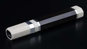 图片 黑檀 水晶仿象牙 3白銅卷 刀柄 劍型用
