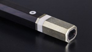 Picture of Ebony Handle With Nickel Silver Bolster for Gyuto （actual color is light yellow）