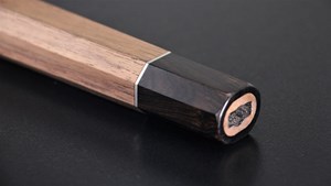 Picture of for Sakimuru Black walnut Wood One Nickel Silver Ring With ebony Bolster