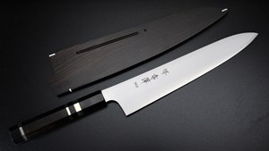 Picture of Akazawa R2(SG2) Wa-Gyuto With Nickel Silver Handle And Ebony Saya