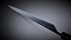 Picture of Akazawa R2(SG2) Wa-Gyuto With Nickel Silver Handle And Ebony Saya