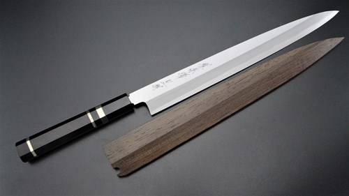 Picture of Akazawa Shiro-ko Hongasumi Yanagi With Nickel Silver Handle and  Wenge Cover