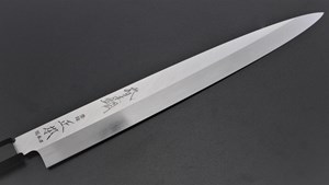 Picture of Masamoto Shiro-ko Honyaki Yanagi with Ebony Saya 