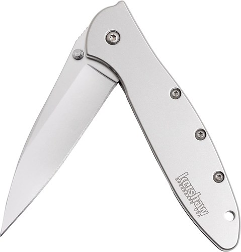 图片 Kershaw Leek Pocket Knife (1660) 3-In. Sandvik 14C28N Blade and Stainless Steel Handle, Best Buy from Outdoor Gear Lab Includes Frame Lock, SpeedSafe Assisted Opening and Reversible Pocketclip, 3 oz.