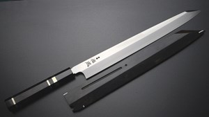 Picture of Sukenari VG10 Kiritsuke Yanagi with Gokujyou Ebony Saya