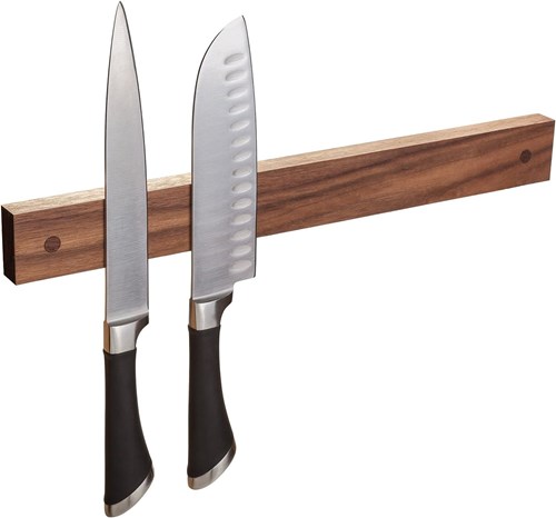 图片 wooDsom Powerful Magnetic Knife Strip, Holder Made in USA (Walnut, 16 inches)