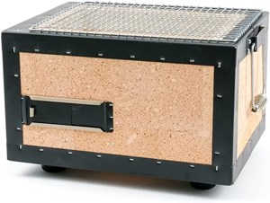 Picture of Kinka BBQ Diatomite Charcoal Grill Barbecue Hibachi Stove 31 x 23cm BQ8F Konro Japanese yakitori