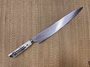 Picture of Takeshi Saji Rainbow white Antler handle  sujihiki