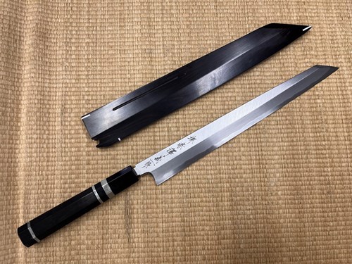 Picture of Akazawa Ao-ichi-Ko Hongasumi Kengata By Yoshikazu Tanaka With Gokujyou Ebony Saya Cover